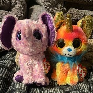 Ty Beanie Boos pack of 2. Eva & Yips.